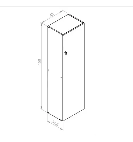 Despensero Organizador Multifuncion 1 Puerta 4 Estantes D05