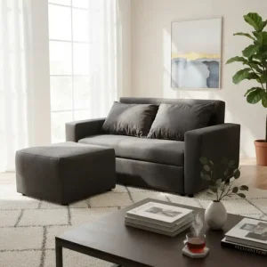D_989460-MLA93266009105_092025-O.webp Sillón Living Recto 2 Cuerpos- Premium + Cubo