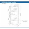 Biblioteca Organizador Oficina 2 Ptas. Estant 76 Cm. Cod 930