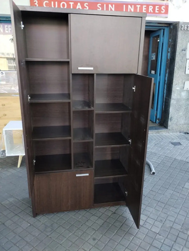Modular Cristalero Living Comedor Melamina. 1.00 Mt Toledo
