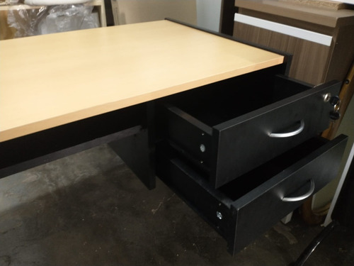 Mesa Escritorio P- Pc Con 2 Cajones- Melamina 18 Mm Cod 902