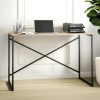 D_992431-MLA96086739463_102025-O.jpg Escritorio Para Oficina Y Hogar Melamina Madera 120 Cm Roble Kendal Con Caño Negro Moderno Minimalista Home Office Mesa... Roble Kendal / Negro