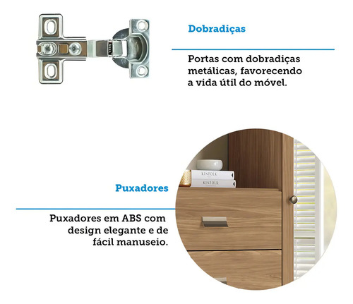 D_992710-MLA92605875969_092025-O.jpg Cómoda Con 1 Puerta 4 Cajones Con Espejo Santos Andeira Color Jatoba Texture Textura De Jatoba