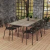 Mesa Cocina Comedor Brooklyn 180 X 82- Melamina. Base Caño