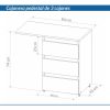D_994848-MLA85786719494_062025-O.jpg Cajonera Pedestal C- Extension Recta 84 X 45 X 74- E 7303