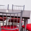 Combo Cocina Comedor Mesa Melamina 140 + 6 Sillas Turin C19