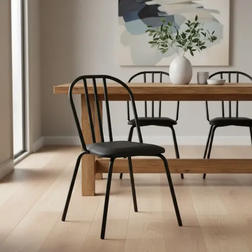 Juego De 6 Sillas De Cocina De Caño Brooklyn Sbk 2018t