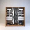 Ropero Vestidor Sin Puertas, 4 Cajones. 180 X 180 - Cod 6513
