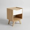 Mesa De Luz Arka. 1 Cajon, 1 Estante- 64 X 45 X 40. Gacela