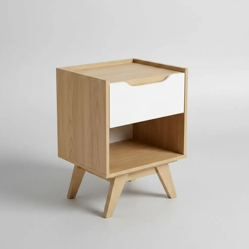 Mesa De Luz Arka. 1 Cajon, 1 Estante- 64 X 45 X 40. Gacela