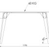 Mesa Rectangular Dielfe Oslo Para Comedor O Cocina Blanco Roble Natural