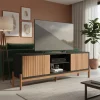 Soporte Para Tv Tannen Con 2 Puertas De Hasta 72 Pulgadas Beanijó/black, Color Negro