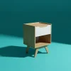 Mesa De Luz Arka. 1 Cajon, 1 Estante- 64 X 45 X 40. Gacela