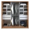 Ropero Vestidor Sin Puertas Melamina 4 Cajones Color Olmo con Everest