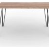 Mesa Comedor Living Cocina Rectangular 1,40mt Industrial Atakama Patas Negras Dielfe