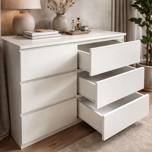 Comoda Chiffonier Cajonera 6 Cajones. 120 X 85 X 43- Mdf