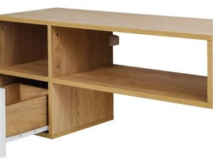Mueble Comodín Aéreo 1c 90 Mesina Color Hickory Blanco Texturizado