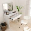 Tocador Maquillador Con Espejo Cajon Y Luz Led 1429l