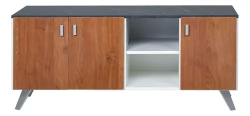 D_863379-MLU79242311121_092024-O.webp Mueble Living Rack Tv 120cm Hasta 50 Pulgadas 3 Puertas Con Tiradores Metal Pietra/cognac