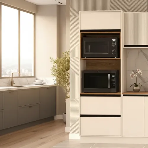 Despensero De Cocina Modulo Porta 2 Horno 214 X 70 Cod. 3006