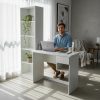 Escritorio Mesa Para Pc 100 X 45 Con Columna- 5 Estantes