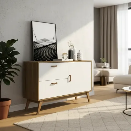 Bahiut Vajillero Nordico Zimmer 125 X 76 X 40 1 Pta, 2 Caj