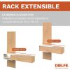Rack Con Panel Dielfe Rfm140 Para Tv Hasta 55 De Mdp