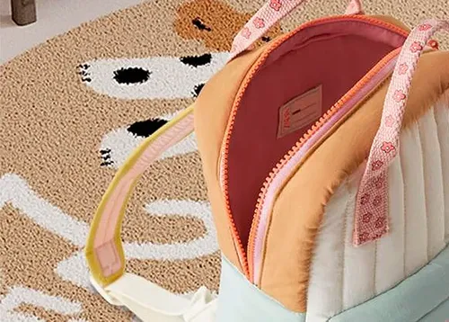 Mochila Infantil Zara Con Detalles Florales Vcf 2000