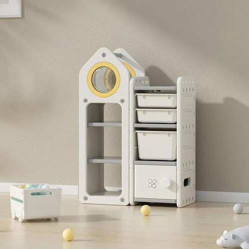 D_664170-MLA116606360358_092026-O.jpg Mueble Infantil Organizador 4 Compartimientos Vcf5126 Cohete