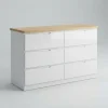 Comoda Chiffonier Cajonera- 8 Cajones- Laqueado Tapa Paraiso