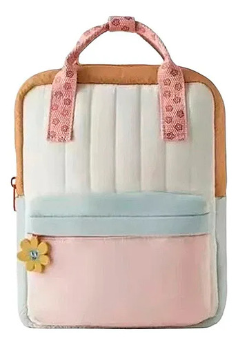 Mochila Infantil Zara Con Detalles Florales Vcf 2000