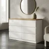 Comoda Chiffonier Cajonera- 8 Cajones- Laqueado Tapa Paraiso