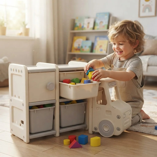Mueble Organizador Infantil Camion Chico Vcf 5102