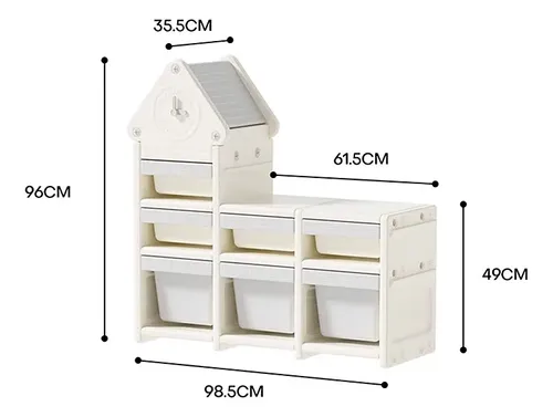 Mueble Infantil Organizador Reloj 7 Compartimientos Vcf 5169