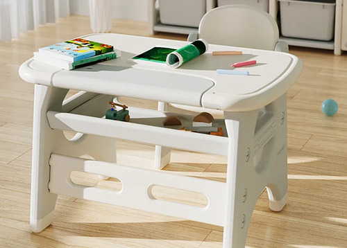 Mesa Escritorio Infantil + 1 Silla Dinosaurio Vcf 5167