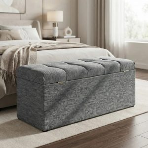 D_816303-MLA117664460591_092026-O.jpg Baul Pie De Cama- Tapizado En Chenille- 100 Cm