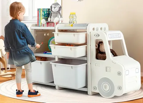 Mueble Organizador Infantil Camion Chico Vcf 5102