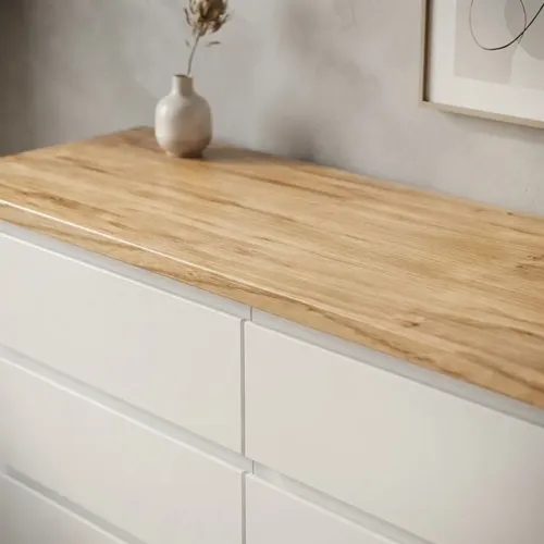 Comoda Chiffonier Cajonera- 8 Cajones- Laqueado Tapa Paraiso