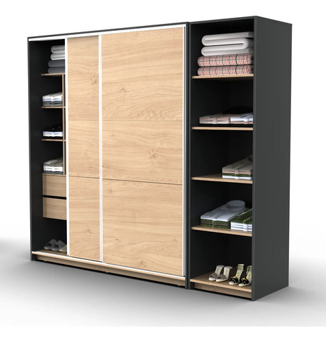 D_886507-MLA117572798157_092026-O.jpg Modulo Placard Ropero Niza 218 X 61 X 60 Mpn 600- Estantes
