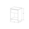 D_938017-MLA89474088691_082025-O.jpg Mesa de luz Dielfe Niza CO-MLN060 de melamina - 60cm x 45cm x 35cm