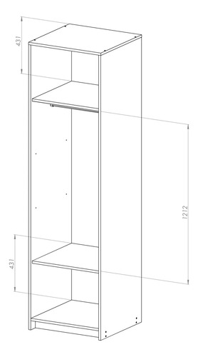 D_953437-MLA117572390067_092026-O.jpg Modulo Placard Ropero Niza 218 X 61 X 60 Mpn 600- Estantes