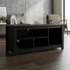 Rack Mesa Para Tv Depot Tv Stand. Color Negro- 135 X 60 X 40