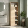 D_619083-MLA119466655347_102026-O.webp Mueble Organizador Armario Zen Alto Para Baño 1 Pta Estantes Color Roble Kendal Natural
