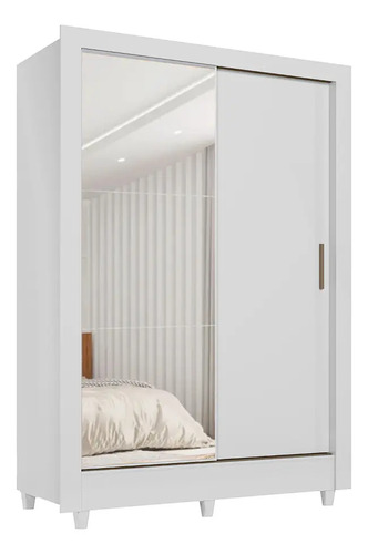 Placard Santos Andirá Belgica BELGICA 2PTS BRANCO de mdp12 y 15mm con 2 puertas corredizas