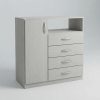 D_692315-MLA117875806082_102026-O.jpg Chiffonier Cajonera 4 Cajones- 1 Puerta- 1 Estante Cod. 921