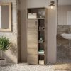D_705226-MLA119465031283_102026-O.jpg Mueble Organizador Alto Para Baño Con 9 Estantes Roble Nebraska Gris