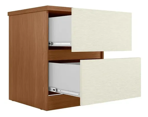 D_762757-MLA112359236503_052026-O.webp Mesa de luz Santos Andirá 2 Gavetas Bari de mdp - 58cm x 44.8cm x 43cm