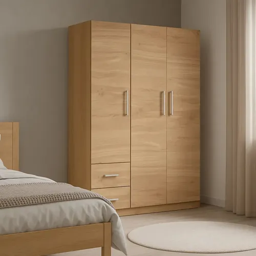 Placard Dielfe Clásica PAC130 de madera con 3 puertas batientes