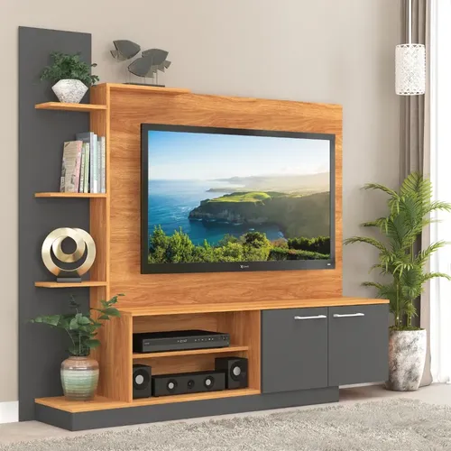 Rack con panel Fellicci Móveis Home Theater Havana para TV hasta 55 de mdp