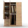 Placard Dielfe Clásica PAC130 de madera con 3 puertas batientes